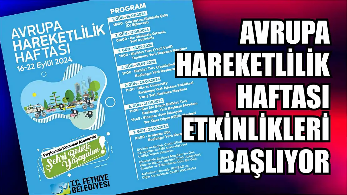 Avrupa Hareketlilik Haftası etkinlikleri başlıyor