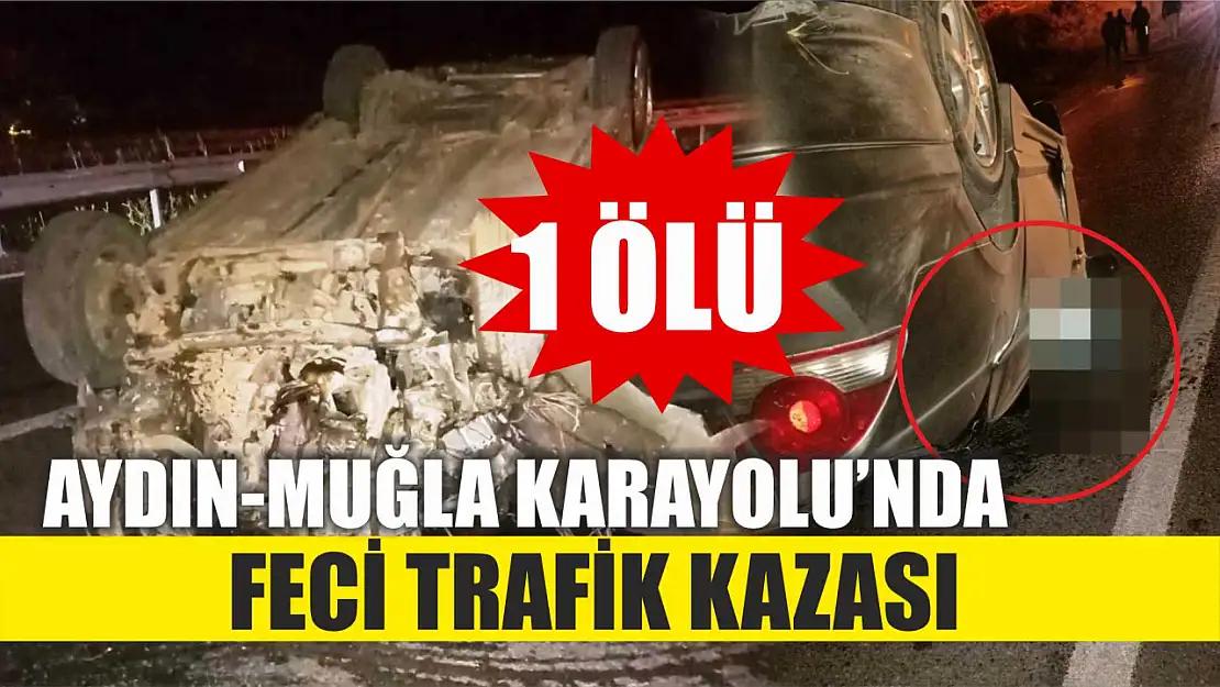 Aydın-Muğla Karayolu'nda feci trafik kazası: 1 ölü