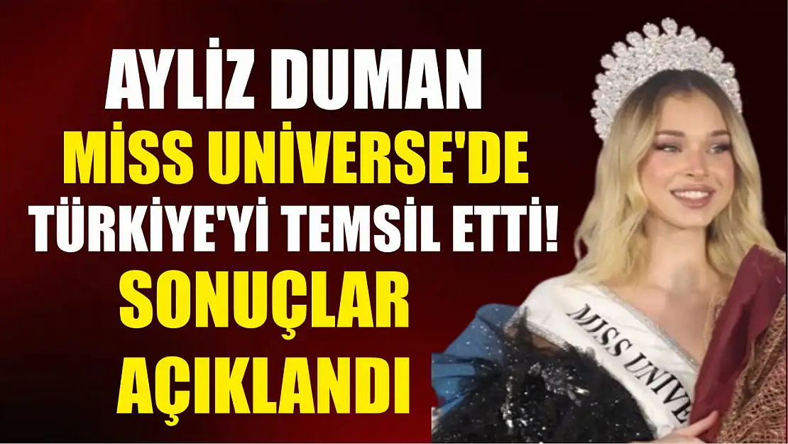 Ayliz Duman, Miss Universe'de Türkiye'yi Temsil Etti! Sonuçlar Açıklandı