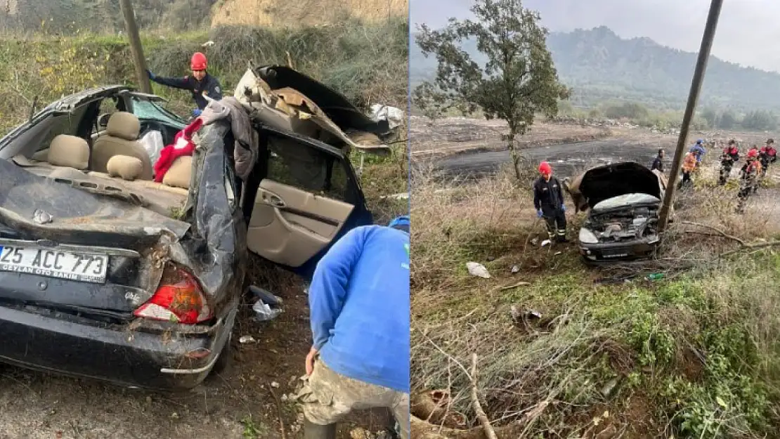 Babasını hastaneye kaldırırken, kendi de hastanelik oldu