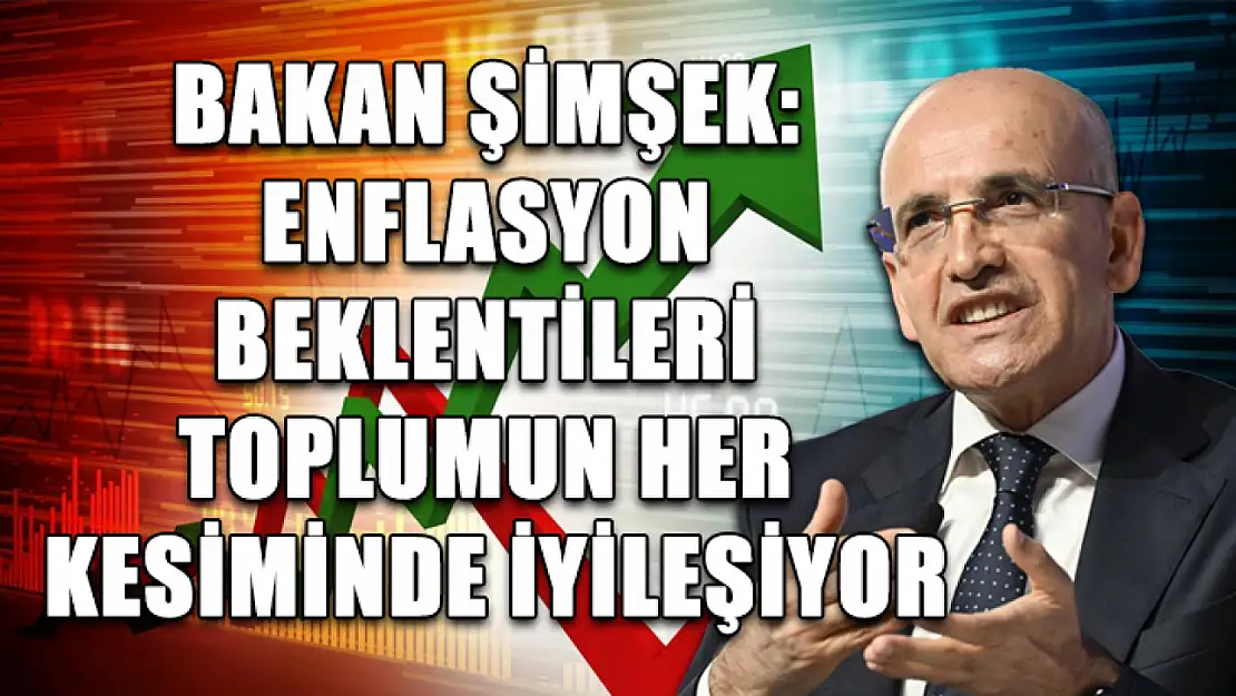 Bakan Şimşek: Enflasyon beklentileri toplumun her kesiminde iyileşiyor