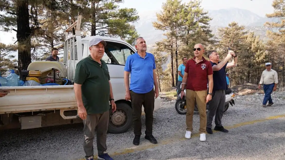 Bakan Yardımcısı Prof. Dr. Birpınar, Seydikemer'deki Yangın Bölgesinde