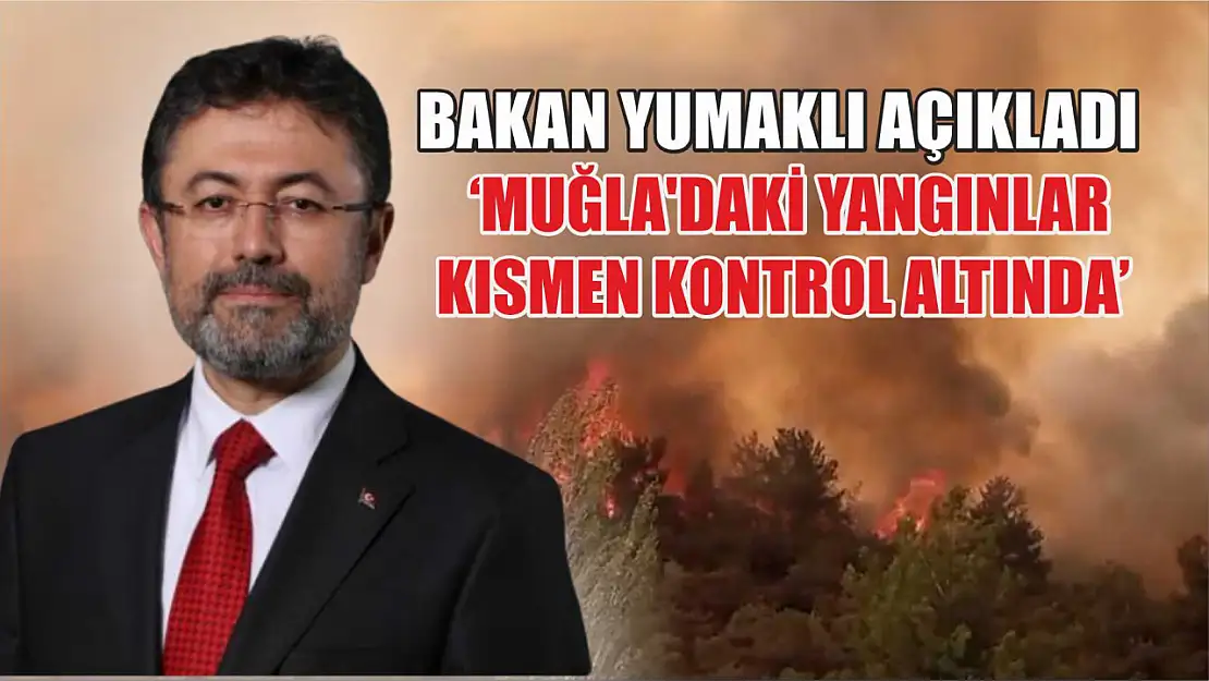 Bakan Yumaklı açıkladı: 'Muğla'daki yangınlar kısmen kontrol altında'