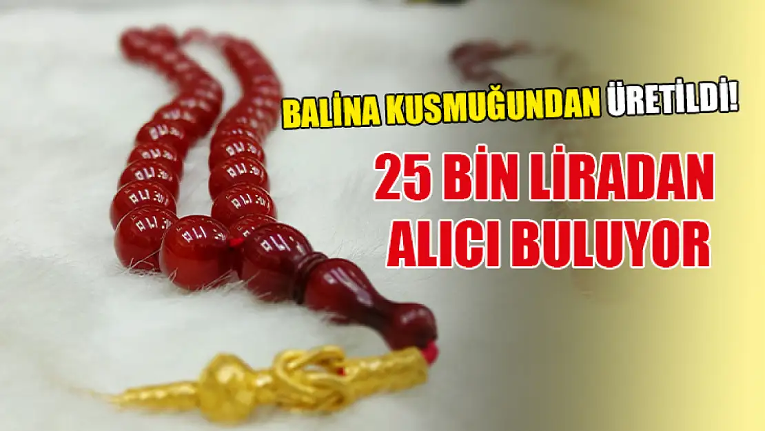 Balina kusmuğundan üretildi!  25 bin liradan alıcı buluyor