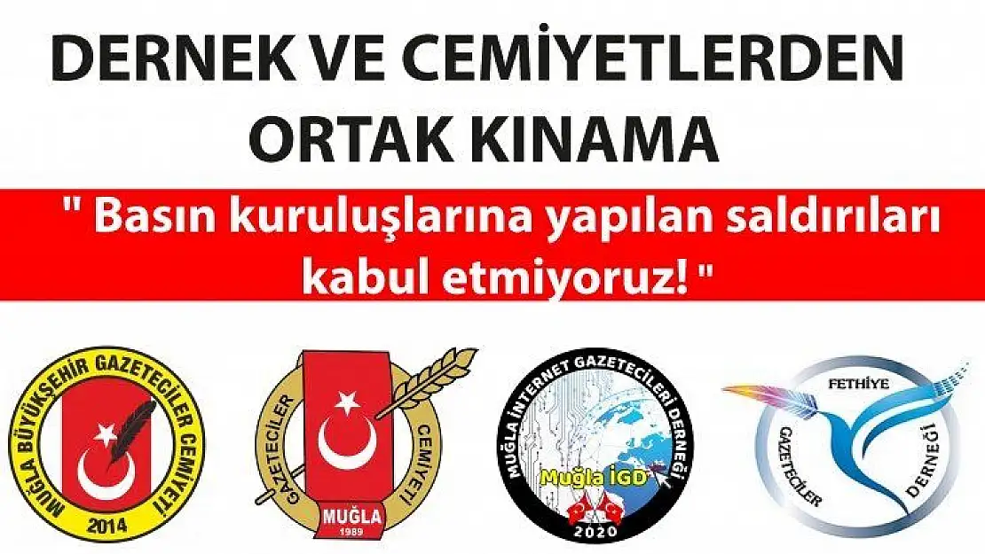 'Basın kuruluşlarına yapılan saldırıları kabul etmiyoruz!'