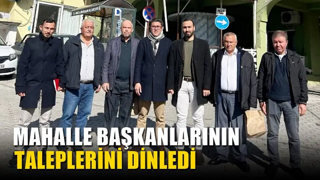 Başkan Adayı Kökten, Mahalle Başkanlarının Taleplerini Dinledi