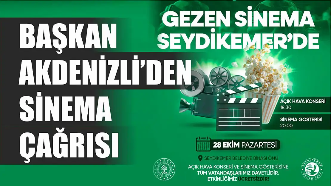 Başkan Akdenizli'den Sinema Çağrısı