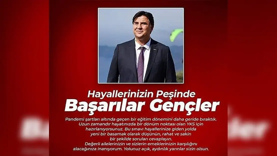 Başkan Karaca'dan YKS'ye Girecek Öğrencilere Başarı Mesajı