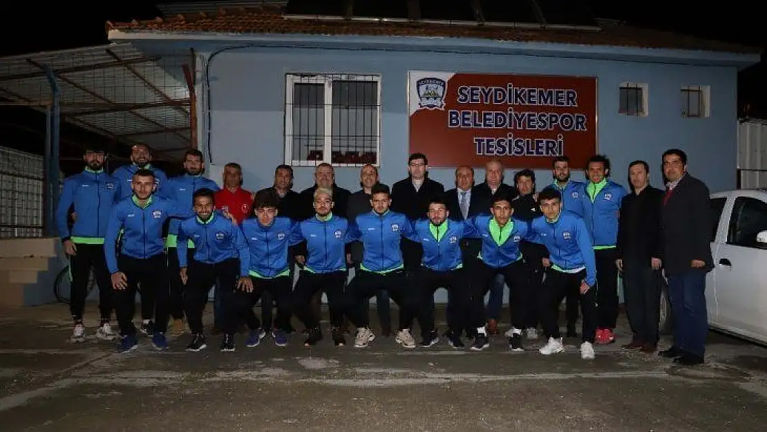 Başkan Otgöz'den Seydikemer Belediyespor'un yeni tesislerine ziyaret