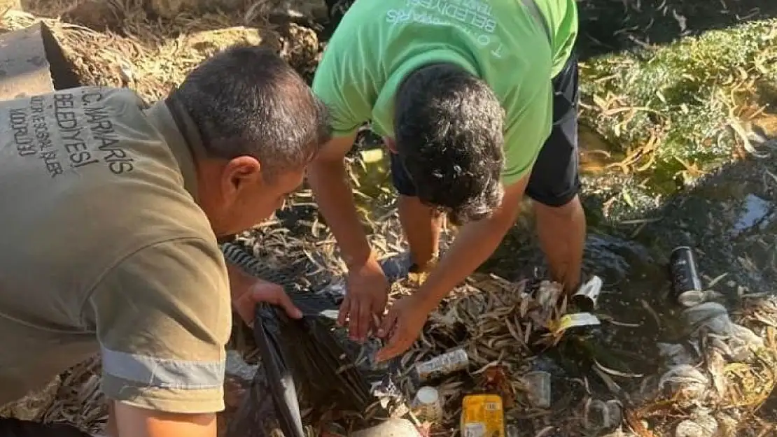 Belediye, dere yataklarını temizledi