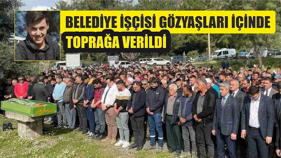 Belediye işçisi gözyaşları içinde toprağa verildi