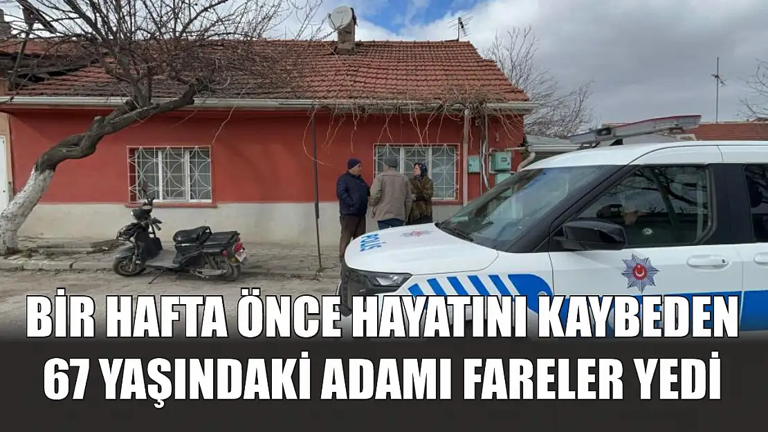 Bir hafta önce hayatını kaybeden 67 yaşındaki adamı fareler yedi