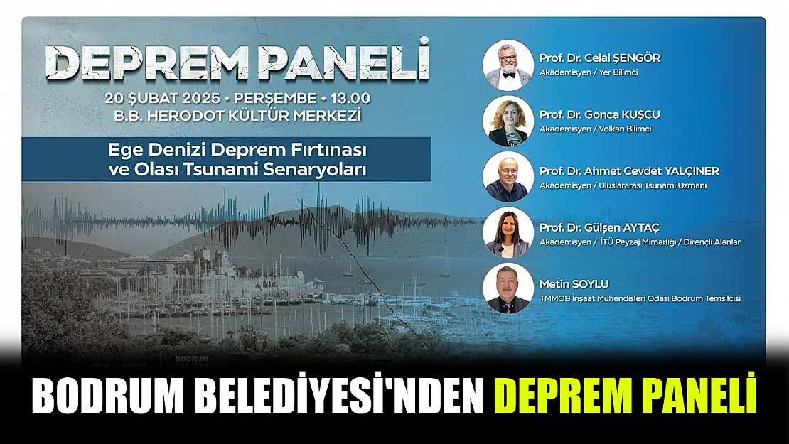 Bodrum Belediyesi'nden deprem paneli