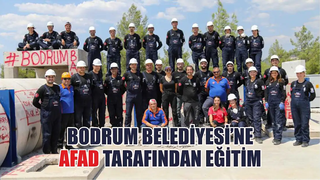 Bodrum Belediyesi'ne AFAD tarafından eğitim