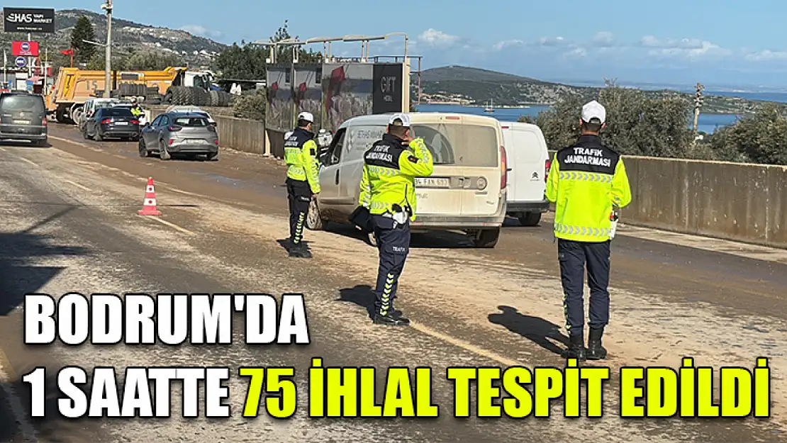 Bodrum'da 1 saatte 75 ihlal tespit edildi