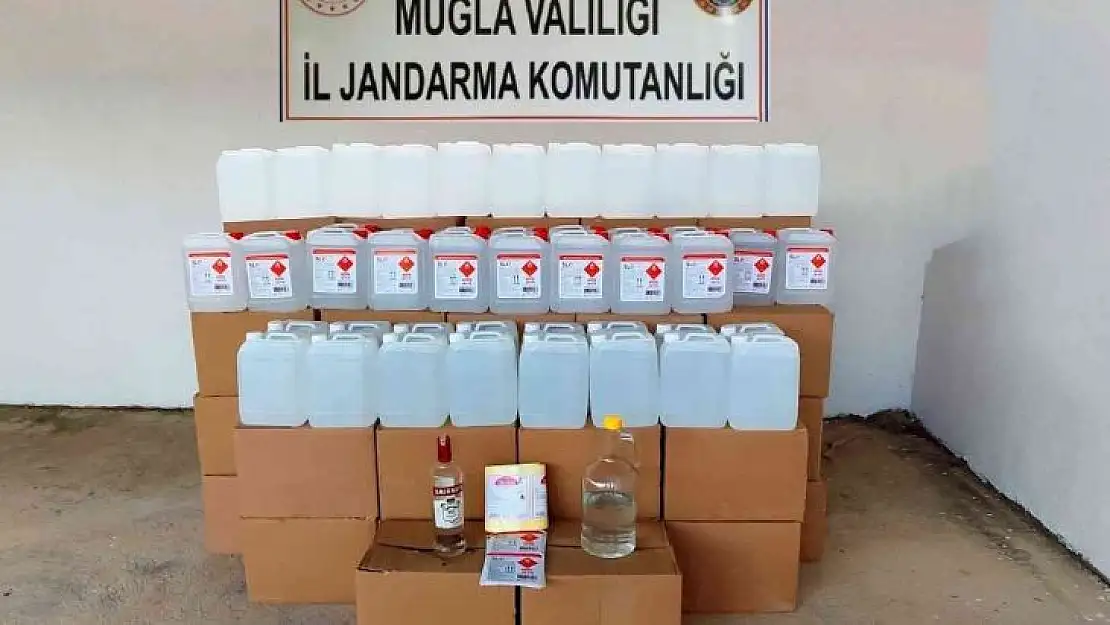 Bodrum'da 1080 litre etil alkol ele geçirildi