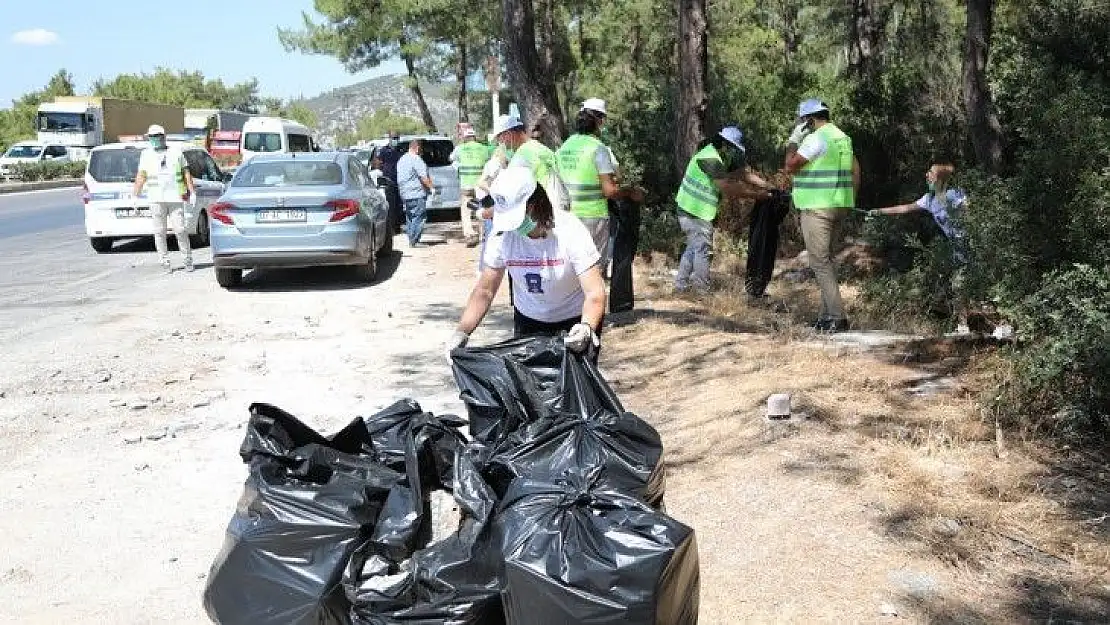 Bodrum'da 50 kilometrelik yol temizliği