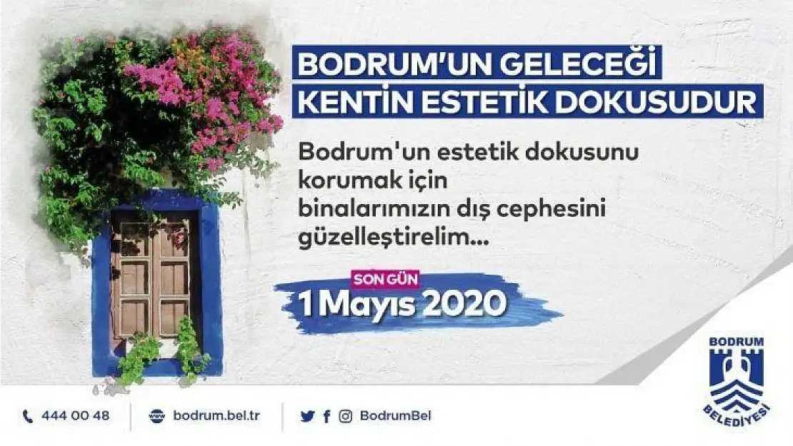 Bodrum'da binaların dış cepheleri güzelleşecek