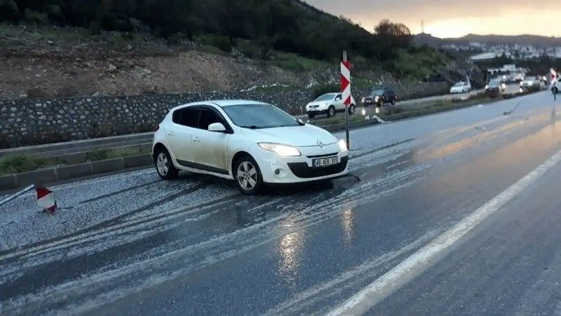 Bodrum'da fırtına ve dolu kabusu