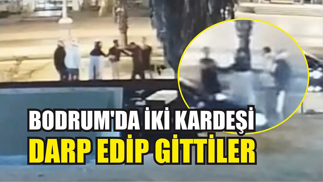 Bodrum'da iki kardeşi darp edip gittiler