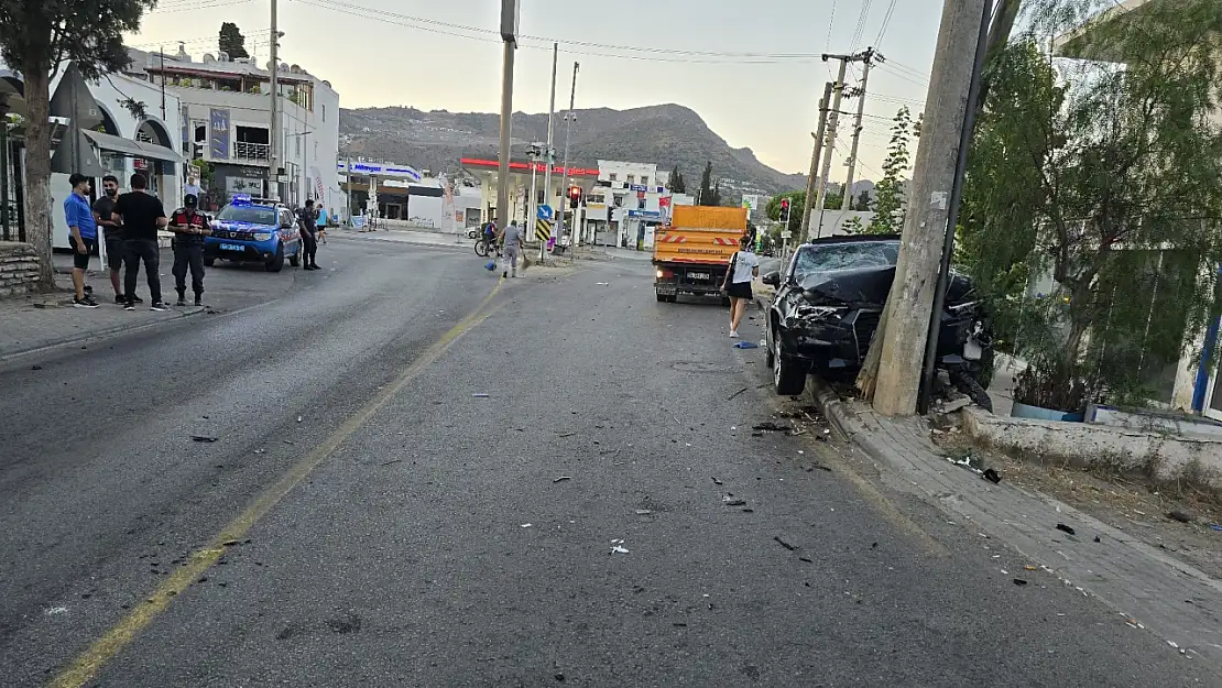 Bodrum'da trafik kazası: 1 ölü, 1 ağır yaralı