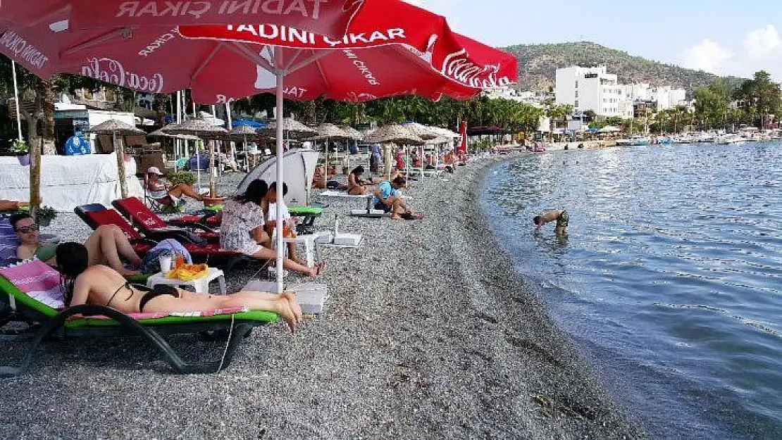 Bodrum'da yağmur sonrası deniz keyfi