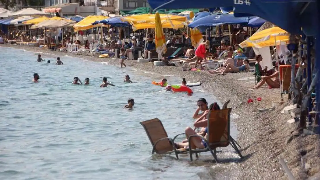 Bodrum sahillerinde yoğunluk