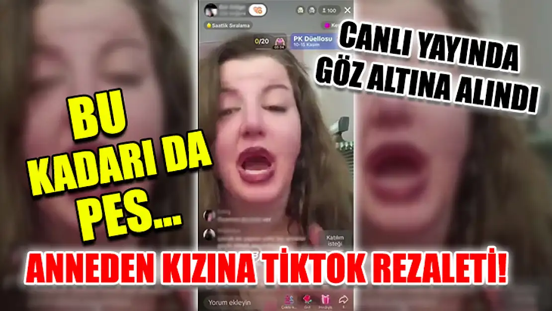 Bu kadarı da pes.. Anneden kızına tiktok rezaleti! Canlı yayında göz altına alındı