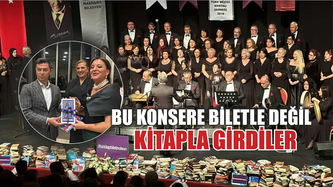 Bu konsere biletle değil, kitapla girdiler