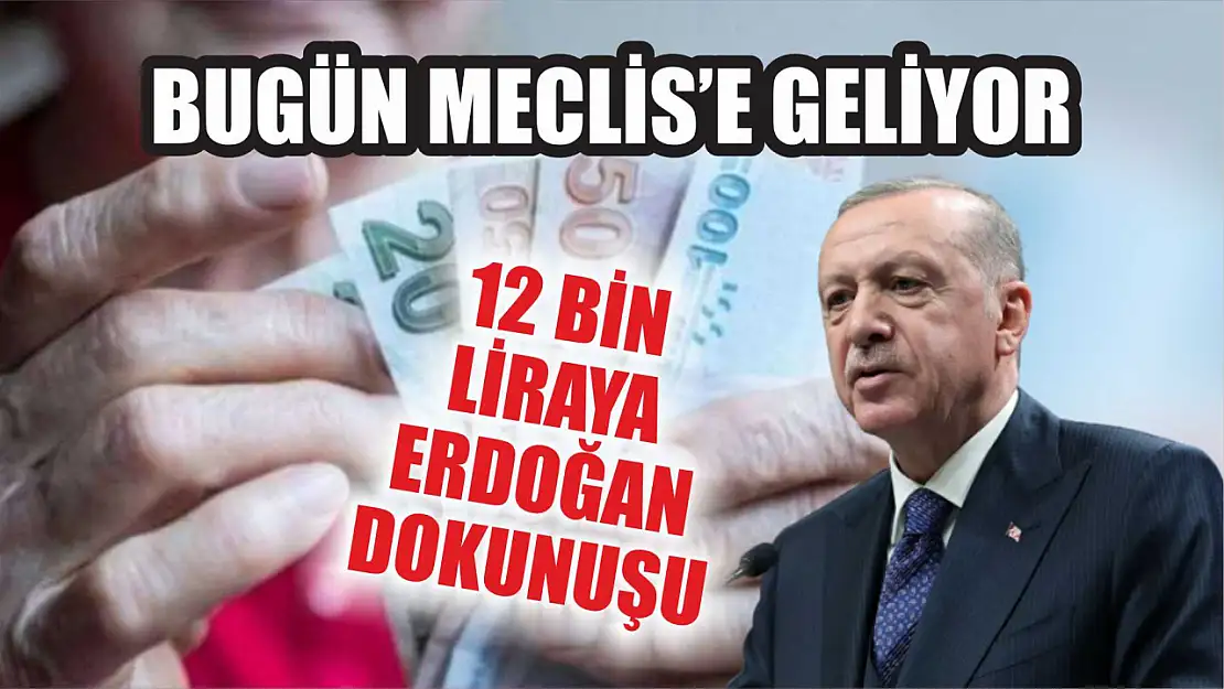 Bugün Meclis'e geliyor: 12 bin liraya Erdoğan dokunuşu