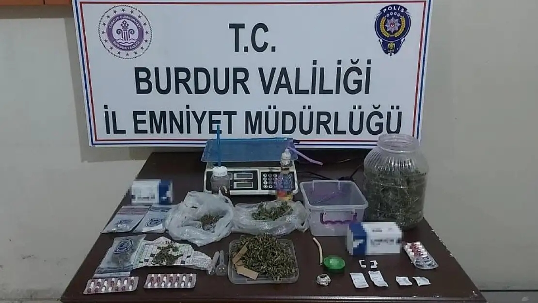 Burdur'da uyuşturucu operasyonu: 13 şahsa işlem yapıldı