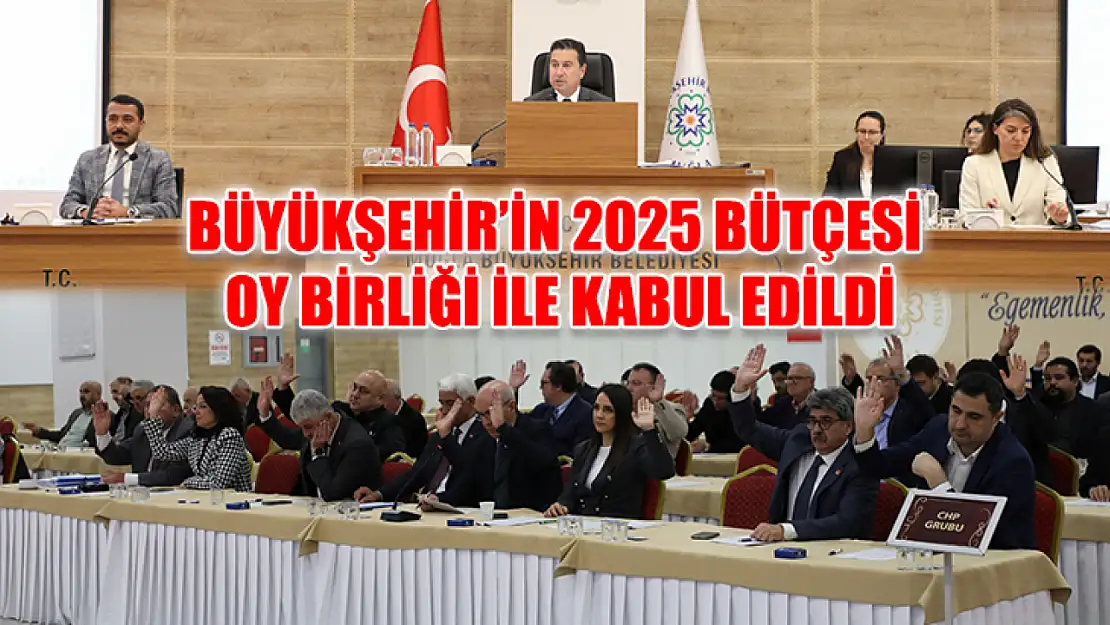 Büyükşehir'in 2025 Bütçesi Oy Birliği ile Kabul Edildi