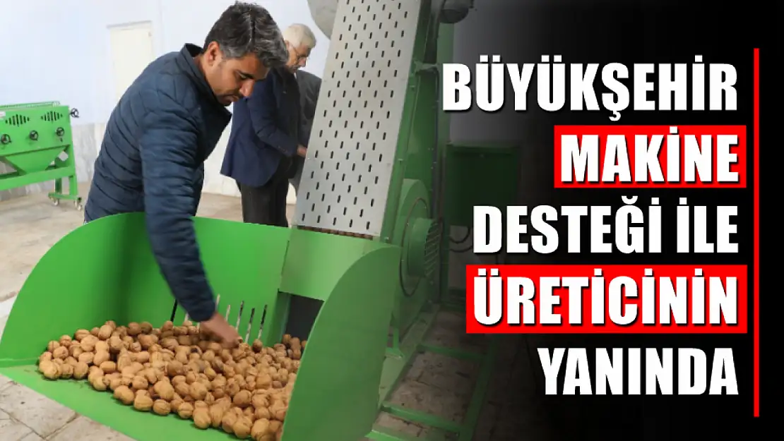 Büyükşehir Makine Desteği İle Üreticinin Yanında