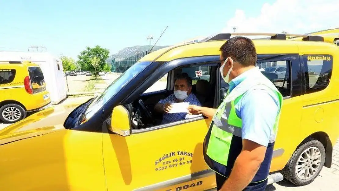 Büyükşehirden taksi ve ÖTTA'lara maske