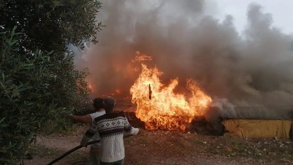 Buzdolabı motoru yangın çıkardı