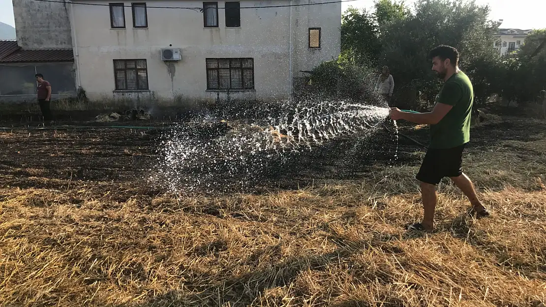 Çamköy'de korkutan yangın