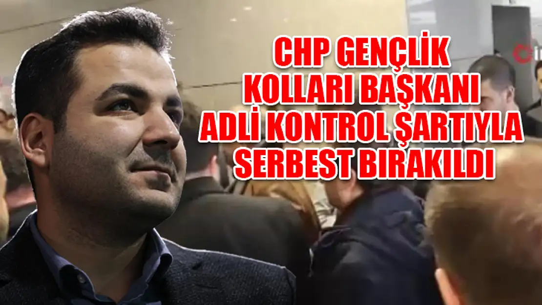 CHP Gençlik Kolları Başkanı adli kontrol şartıyla serbest bırakıldı