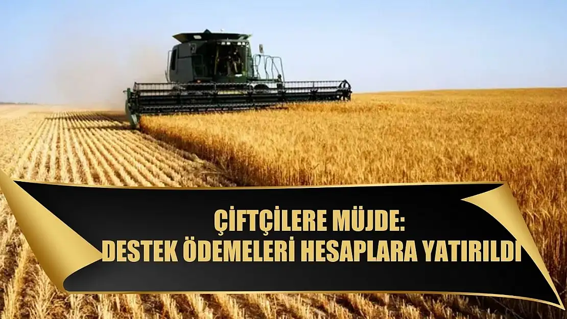 Çiftçilere Müjde: Destek Ödemeleri Hesaplara Yatırıldı