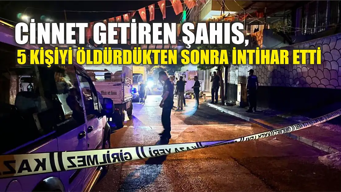 Cinnet getiren şahıs, 5 kişiyi öldürdükten sonra intihar etti