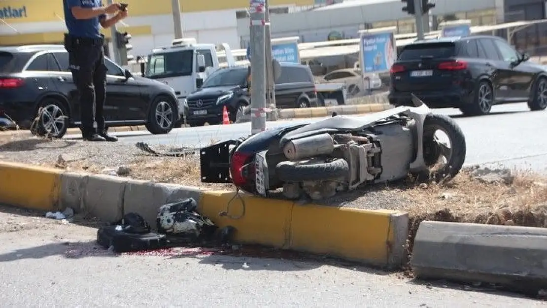 Ciple çarpışan motosiklet sürücüsü hayatını kaybetti