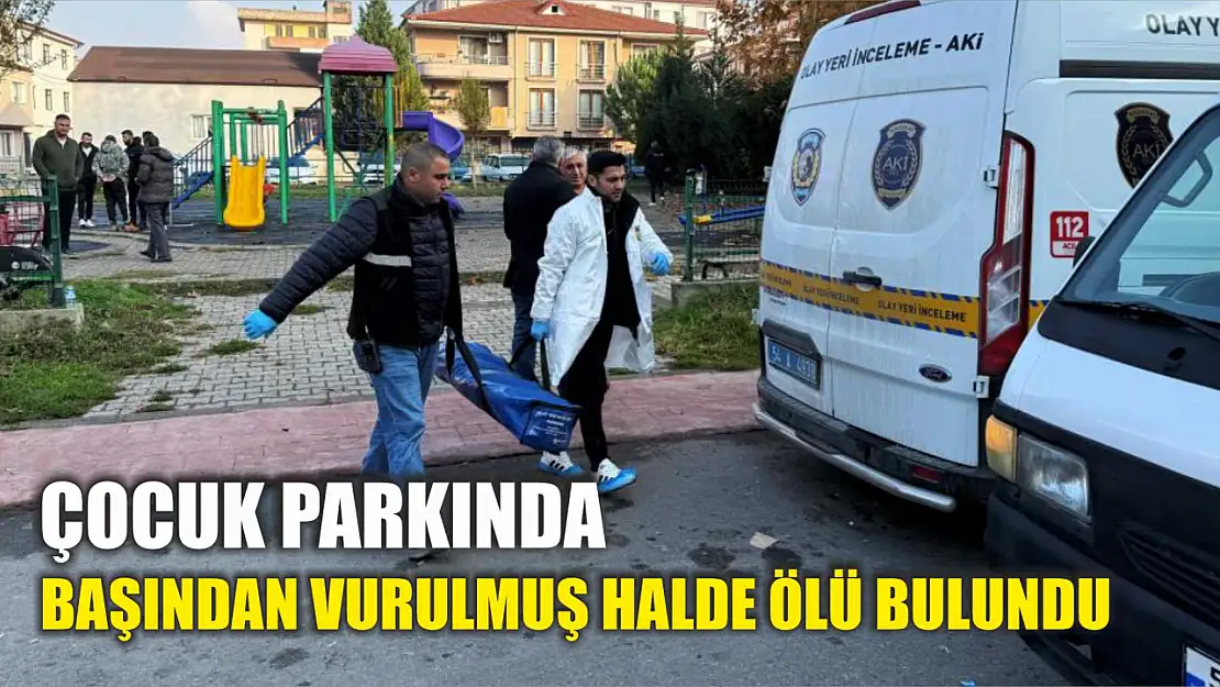 Çocuk parkında başından vurulmuş halde ölü bulundu