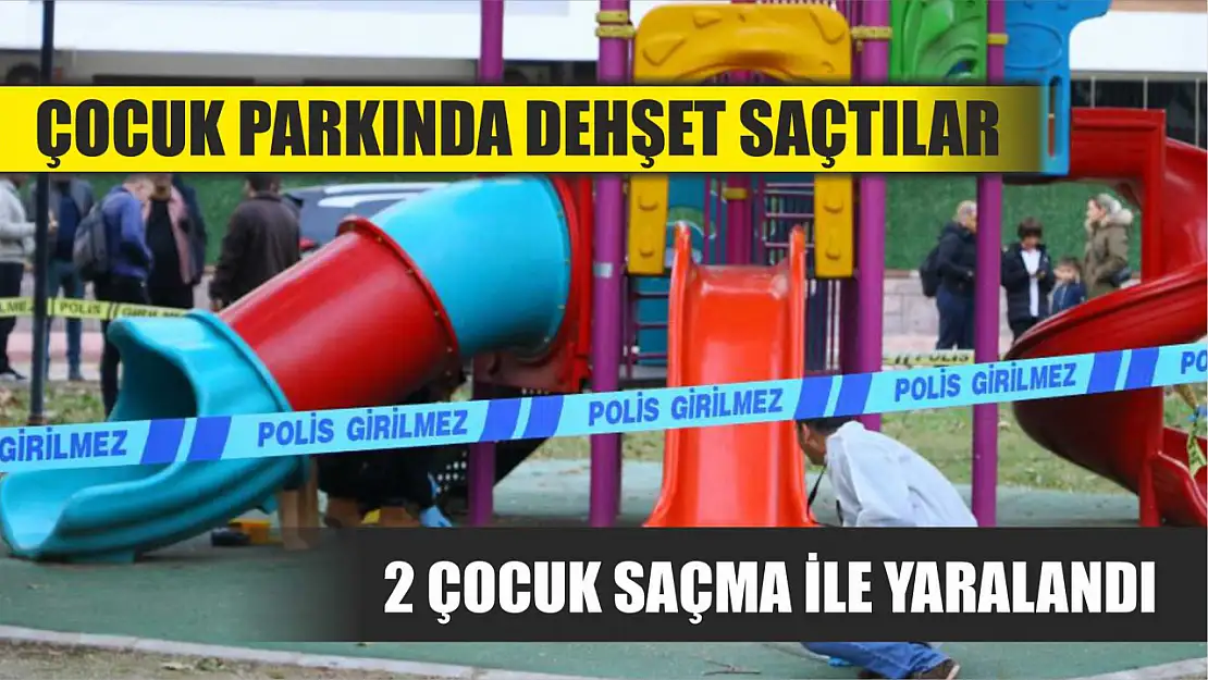 Çocuk parkında dehşet saçtılar: 2 çocuk saçma ile yaralandı