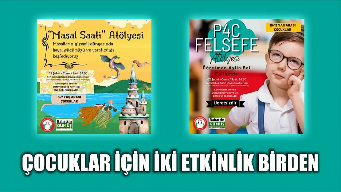 Çocuklar İçin İki Etkinlik Birden