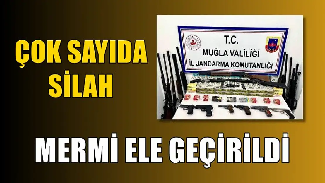 Çok sayıda silah ve mermi ele geçirildi