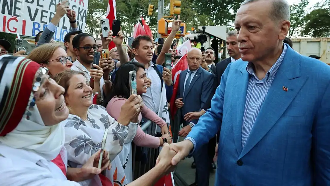 Cumhurbaşkanı Erdoğan'a New York'ta sevgi seli