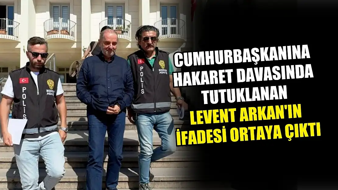 Cumhurbaşkanına hakaret davasında tutuklanan Levent Arkan'ın ifadesi ortaya çıktı