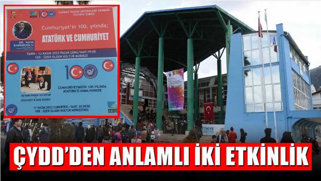 ÇYDD'den anlamlı iki etkinlik