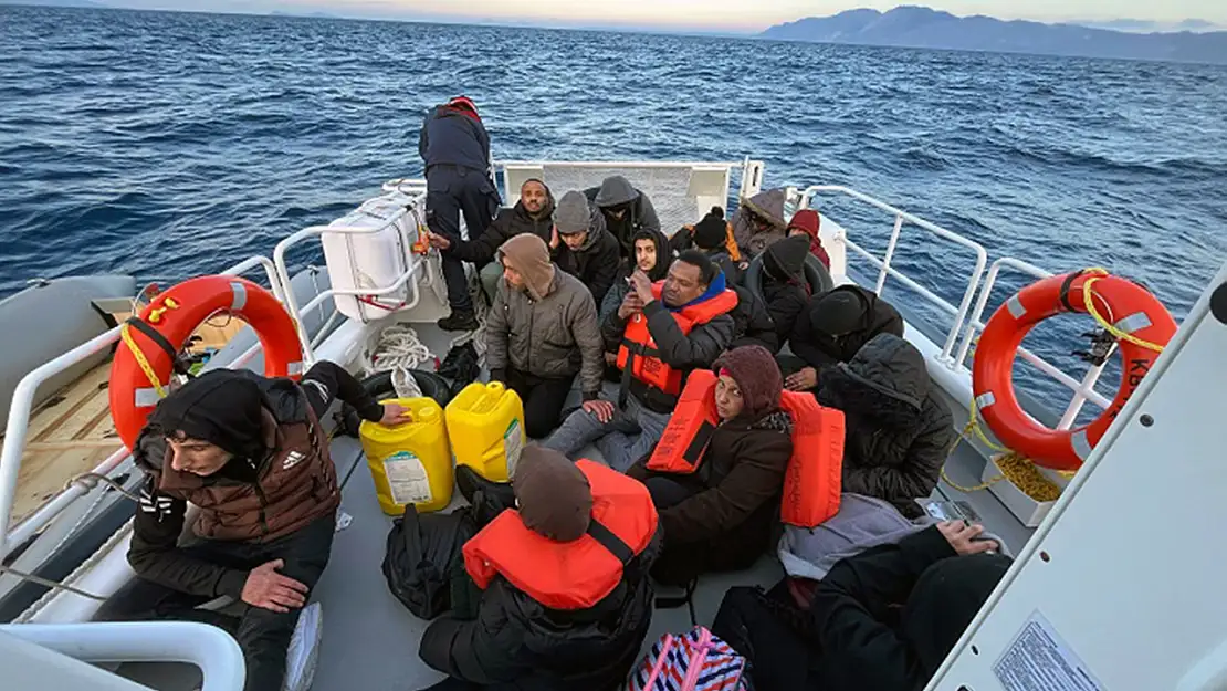 Datça açıklarında denizde can pazarı! 1 Şüpheli yakalandı