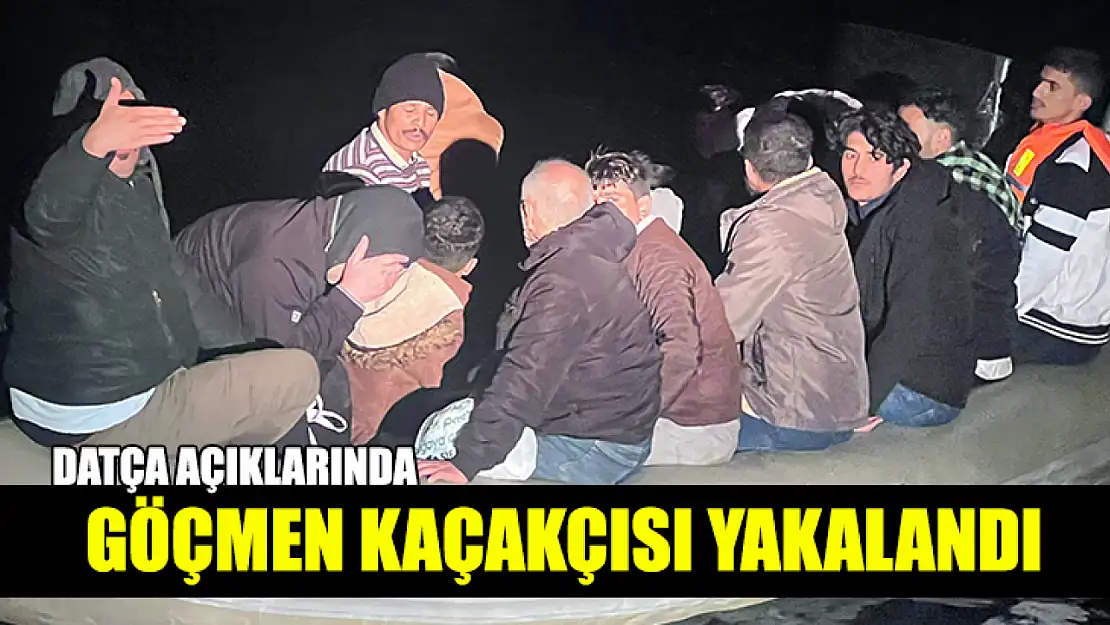 Datça Açıklarında Göçmen Kaçakçısı Yakalandı