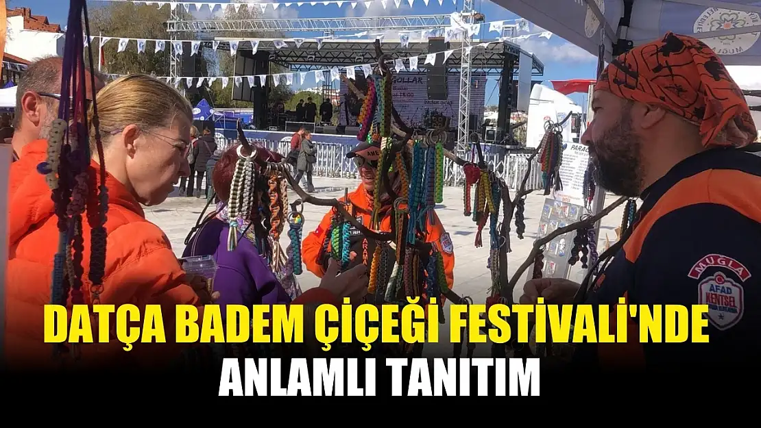 Datça Badem Çiçeği Festivali'nde anlamlı tanıtım